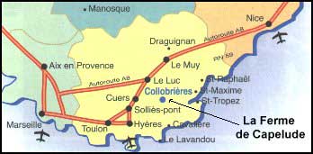 Carte d'acc�s au gite d'�tape de capelude